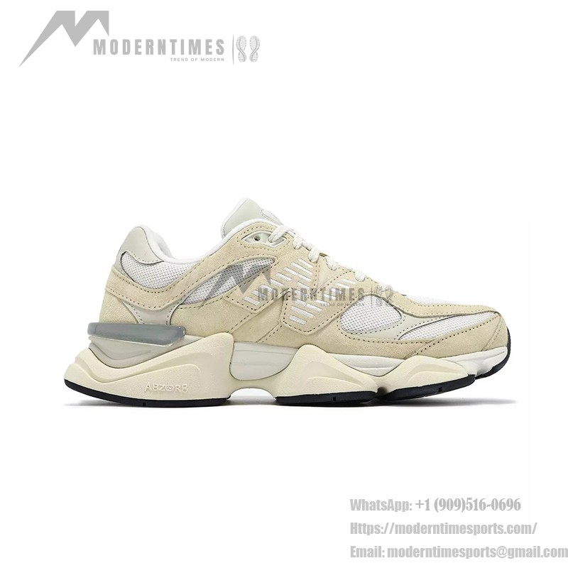 New Balance 9060 "Calcium Sea Salt" – プレミアムスエードのレトロスニーカー New Balance 9060 "Calcium Sea Salt" U9060WNB レトロスニーカー – クリームホワイト & グレー, エレガント & 快適
