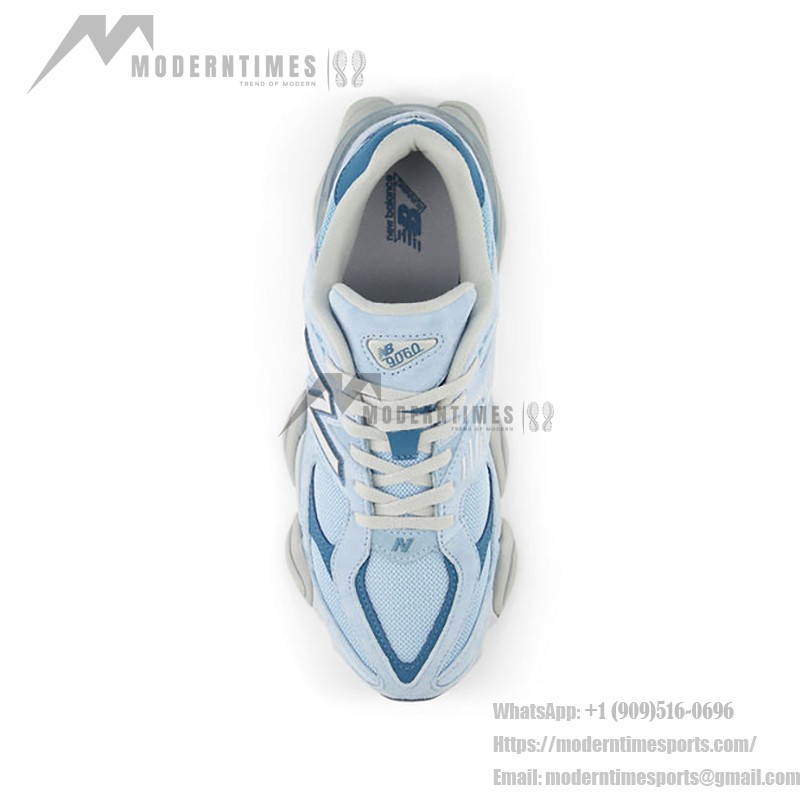 New Balance 9060 U9060EED「クロームブルー」- 通気性抜群のダッドスニーカー New Balance 9060 U9060EED「クロームブルー」- スタイリッシュなレトロランニングシューズ
