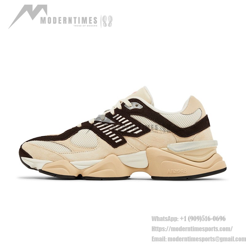 New Balance 9060 U9060FLP「エマージングブラウンパック」- 通気性抜群のダッドスニーカー New Balance 9060 U9060FLP「エマージングブラウンパック」- スタイリッシュなレトロランニングシューズ
