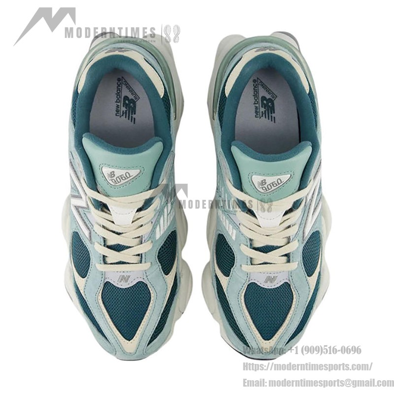 New Balance 9060 U9060FG「ニュー スプルース ソルトマーシュ タートルダヴ」- 通気性抜群のダッドスニーカー New Balance 9060 U9060FG「ニュー スプルース ソルトマーシュ タートルダヴ」- 自然をイメージしたレトロランニングシューズ
