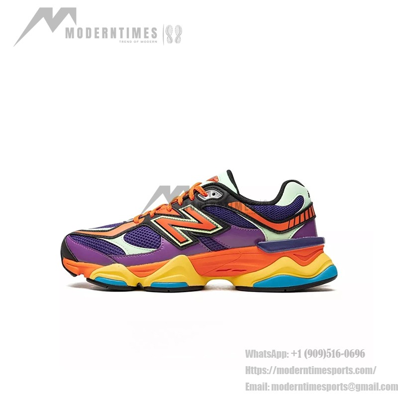 New Balance 9060 U9060NBX「プリズムパープル ヴァイブラントスプリング」- 通気性抜群のダッドスニーカー New Balance 9060 U9060NBX「プリズムパープル ヴァイブラントスプリング」- カラフルなレトロランニングシューズ