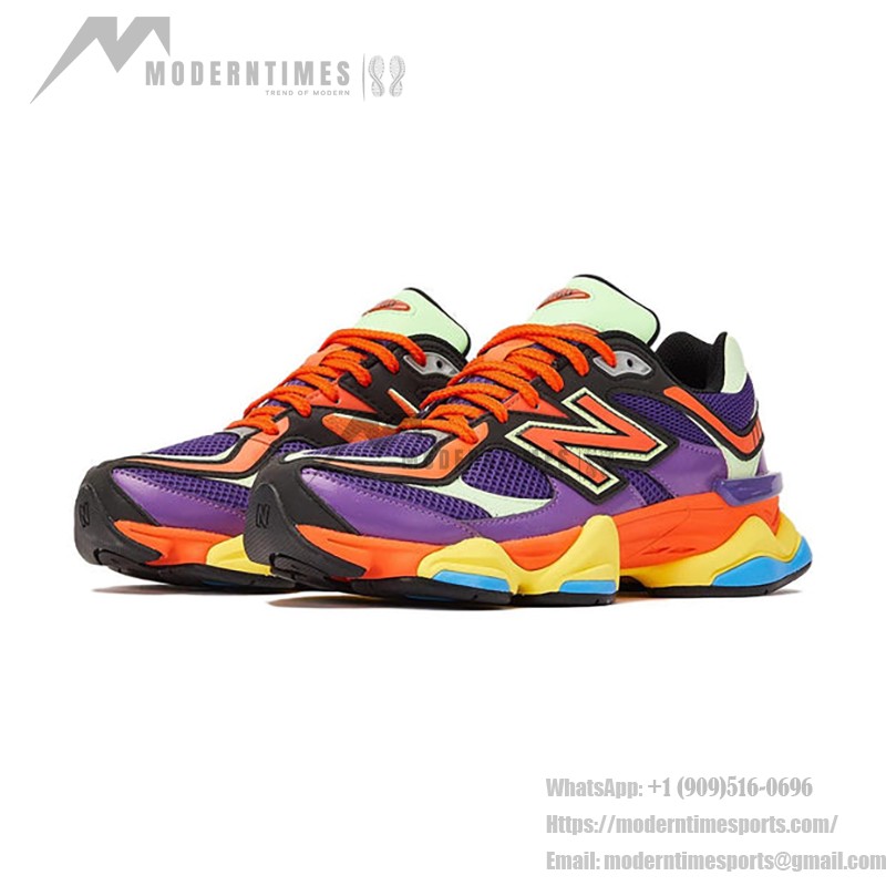 New Balance 9060 U9060NBX「プリズムパープル ヴァイブラントスプリング」- 通気性抜群のダッドスニーカー New Balance 9060 U9060NBX「プリズムパープル ヴァイブラントスプリング」- カラフルなレトロランニングシューズ