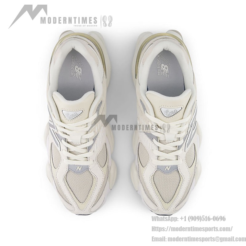 New Balance 9060 U9060WHT「シーソルト ムーンビーム」- 通気性抜群のダッドスニーカー New Balance 9060 U9060WHT「シーソルト ムーンビーム」- 洗練されたレトロランニングシューズ