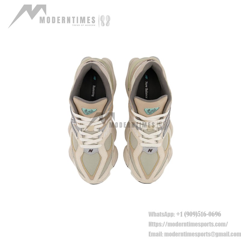 New Balance 9060 U9060MAC「シーソルト」- 通気性の高いダッドスニーカー New Balance 9060 U9060MAC「シーソルト」- 洗練されたデザインのレトロランニングシューズ