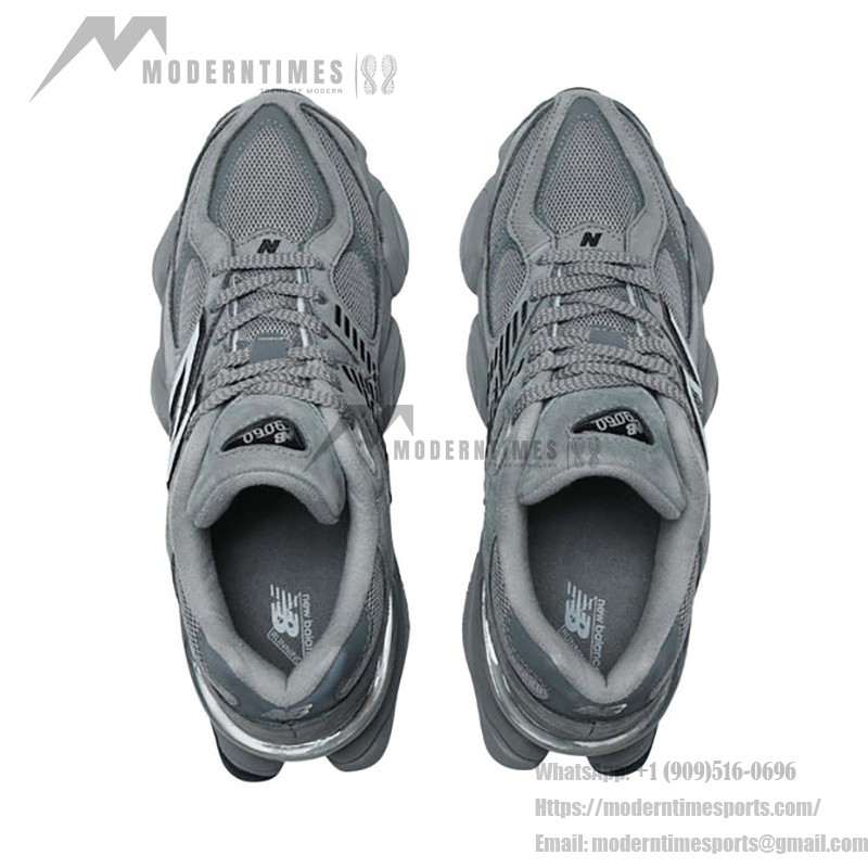 New Balance 9060 U9060ZGB「シャドウグレー キャッスルロック ブラック」- 通気性の高いダッドスニーカー New Balance 9060 U9060ZGB「シャドウグレー キャッスルロック ブラック」- スタイリッシュで快適なレトロランニングシューズ