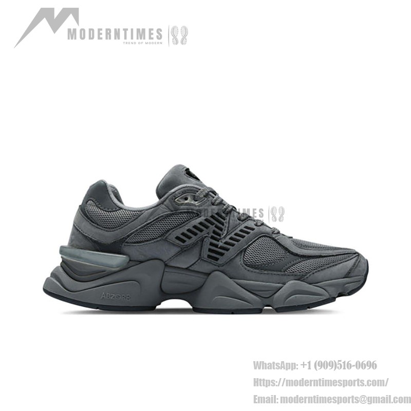 New Balance 9060 U9060ZGB「シャドウグレー キャッスルロック ブラック」- 通気性の高いダッドスニーカー New Balance 9060 U9060ZGB「シャドウグレー キャッスルロック ブラック」- スタイリッシュで快適なレトロランニングシューズ