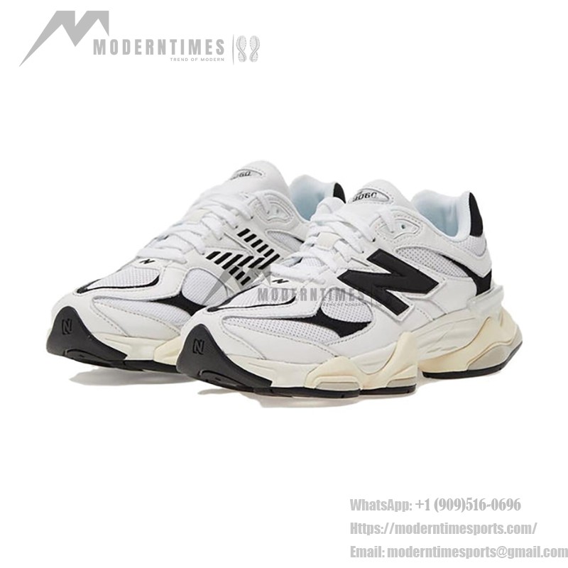 New Balance 9060 ホワイト&ブラック スニーカー U9060AAB New Balance 9060 ホワイト&ブラック スニーカー U9060AAB 側面ビュー