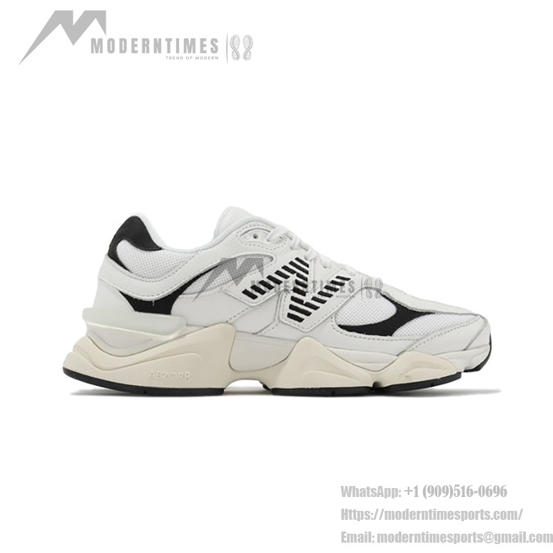 New Balance 9060 ホワイト&ブラック スニーカー U9060AAB New Balance 9060 ホワイト&ブラック スニーカー U9060AAB 側面ビュー