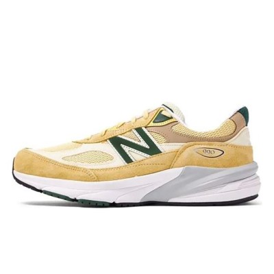 New Balance 990V6 Made in USA Yellow Green M990TE6 – プレミアムスエード＆メッシュスニーカー（イエロー＆グリーン）