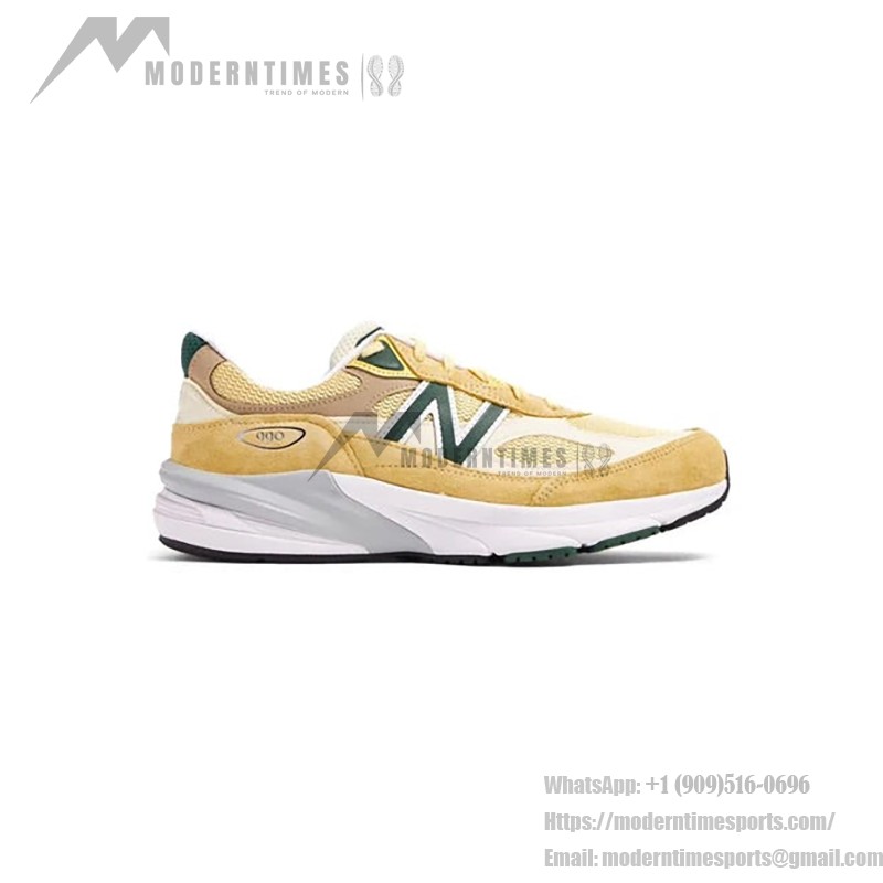 New Balance 990V6 Made in USA Yellow Green M990TE6 – 毎日の快適さのためのスタイリッシュなスエードメッシュスニーカー New Balance 990V6 Made in USA Yellow Green M990TE6 スニーカー – プレミアムスエードメッシュ構造