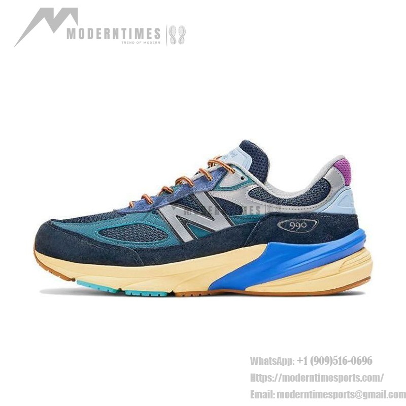 New Balance 990v6 x Action Bronson Lapis Lazuli M990AC6 – Suede & Mesh Sneakers in Vibrant Lapis Lazuli Color New Balance 990v6 x Action Bronson Lapis Lazuli M990AC6 – Premium Suede and Mesh Sneakers with Bold Lapis Lazuli Color