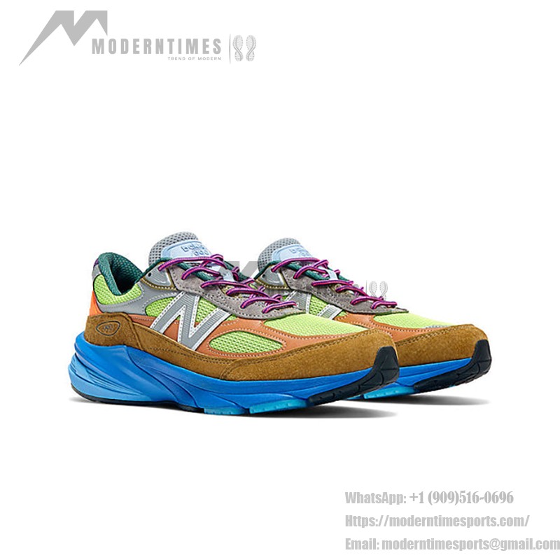 New Balance 990v6 x Action Bronson Made in USA Baklava M990AB6 – Colorful Suede & Mesh Sneakers in Baklava New Balance 990v6 x Action Bronson Made in USA Baklava M990AB6 – Premium Suede & Mesh Sneakers in Vibrant Baklava Colors