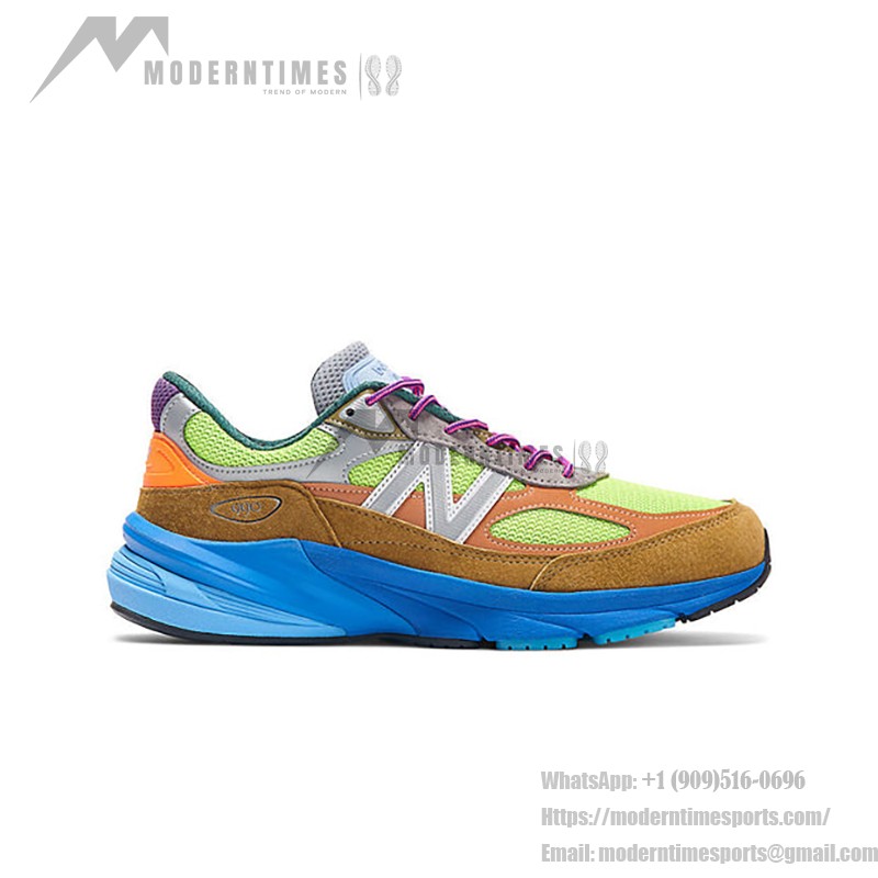 New Balance 990v6 x Action Bronson Made in USA Baklava M990AB6 – Colorful Suede & Mesh Sneakers in Baklava New Balance 990v6 x Action Bronson Made in USA Baklava M990AB6 – Premium Suede & Mesh Sneakers in Vibrant Baklava Colors