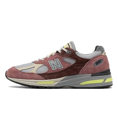 New Balance 991v2 Made in UK Rosewood U991MG2 – Premium Suede & Mesh Sneakers for Retro Style and Comfort