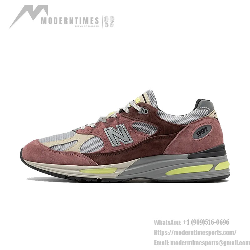 New Balance 991v2 U991MG2 – クラシックなローズウッドスエード&メッシュスニーカーで優れた快適さ New Balance 991v2 Made in UK Rosewood U991MG2 – プレミアムスエード&メッシュスニーカーでレトロスタイルと快適さ