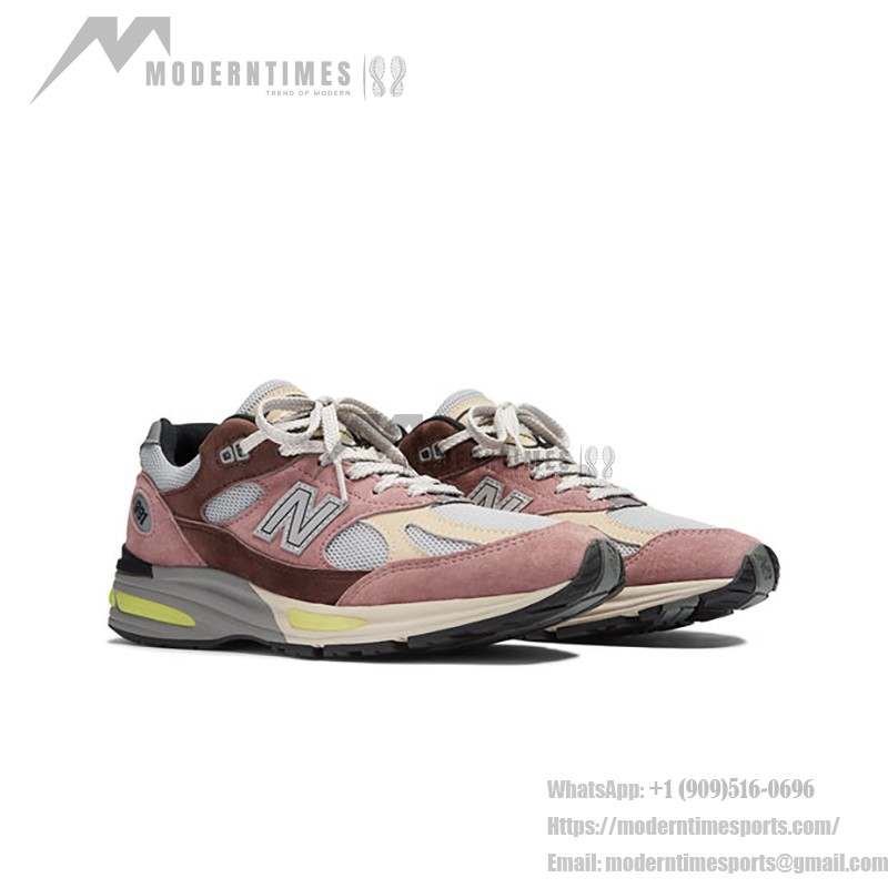 New Balance 991v2 U991MG2 – クラシックなローズウッドスエード&メッシュスニーカーで優れた快適さ New Balance 991v2 Made in UK Rosewood U991MG2 – プレミアムスエード&メッシュスニーカーでレトロスタイルと快適さ