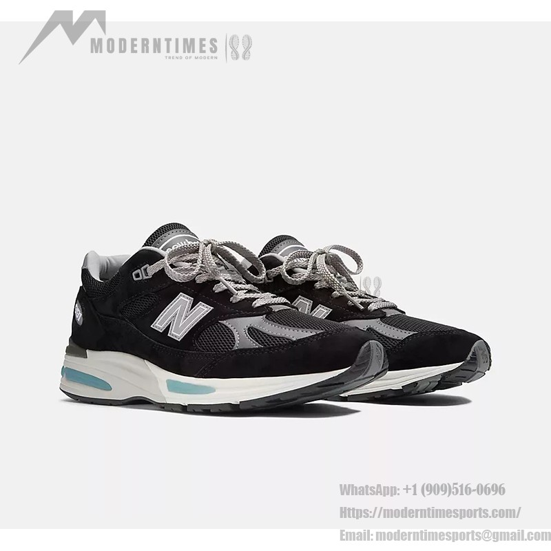 New Balance 991v2 U991BK2 – Premium Black and Grey Suede Sneakers for Everyday Comfort New Balance 991v2 Made in UK Black Grey U991BK2 – Premium Suede & Mesh Sneakers for Comfort and Style