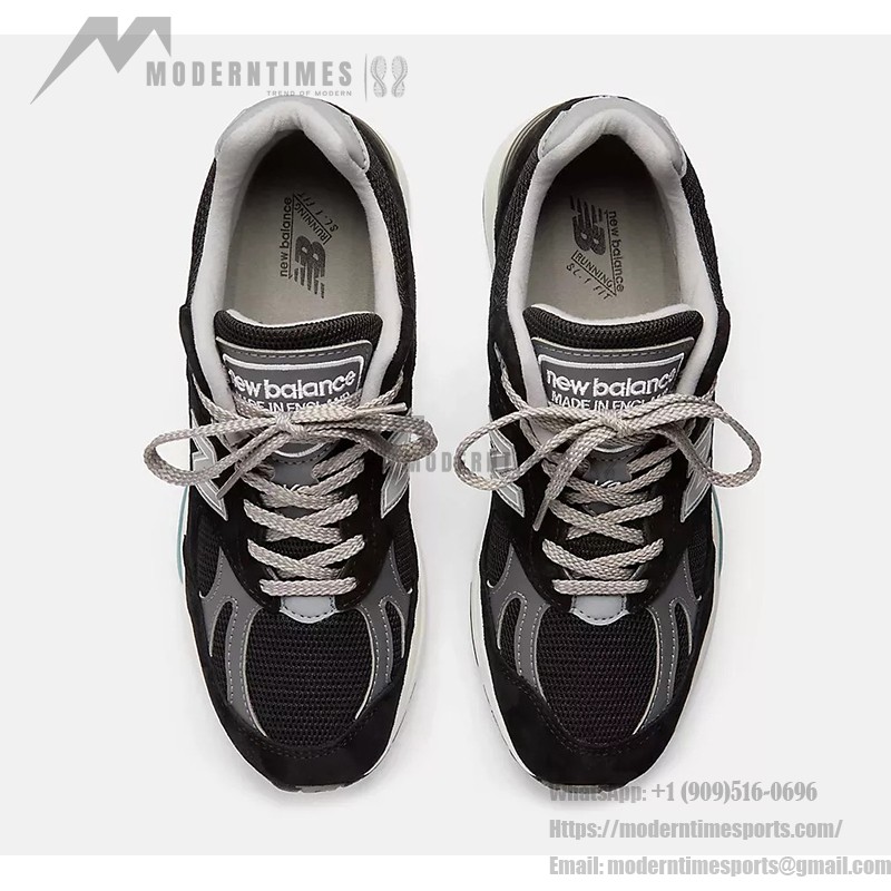 New Balance 991v2 U991BK2 – Premium Black and Grey Suede Sneakers for Everyday Comfort New Balance 991v2 Made in UK Black Grey U991BK2 – Premium Suede & Mesh Sneakers for Comfort and Style