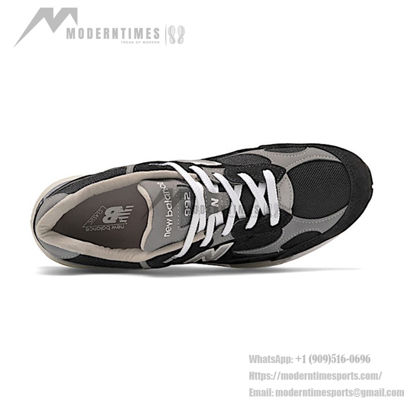 New Balance 992 M992EB – 快適さと耐久性のためのブラックスエードスニーカー New Balance 992 Made in USA M992EB – プレミアムブラックスエード&メッシュスニーカーで快適さ