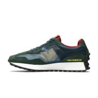 New Balance 327 MS327ASO グリーン マルチカラー レトロ スニーカー | ユニセックス カジュアル ランニングシューズ