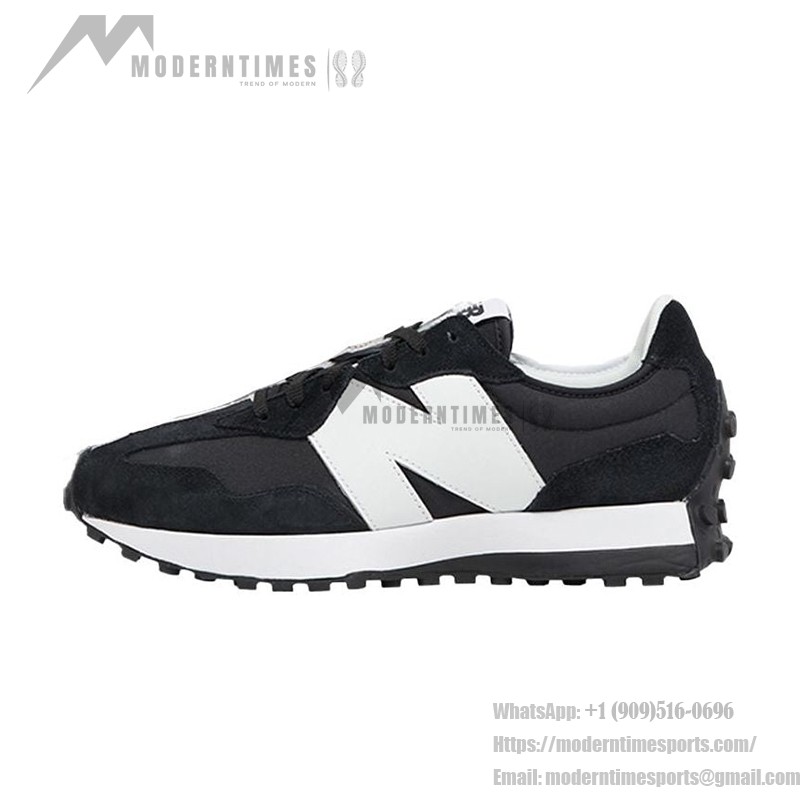 New Balance 327 Foot Locker x 327 Collective Black MS327BW1 レトロ スニーカー New Balance 327 Foot Locker x 327 Collective Black MS327BW1 Retro Sneakers メンズ・レディース用