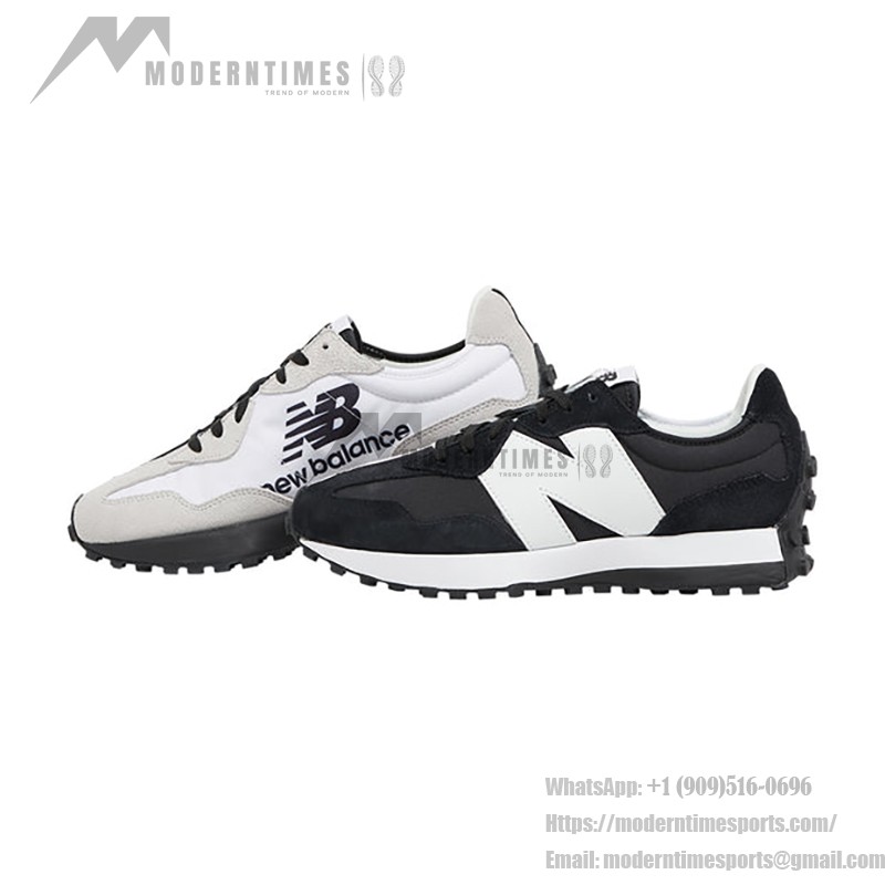New Balance 327 Foot Locker x 327 Collective Black MS327BW1 レトロ スニーカー New Balance 327 Foot Locker x 327 Collective Black MS327BW1 Retro Sneakers メンズ・レディース用