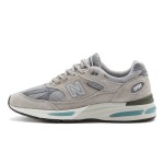 New Balance 991v2 U991GL2 – 快適さのためのスタイリッシュなグレーのスエードスニーカー New Balance 991v2 Made in UK U991GL2 – プレミアムグレーのスエード&メッシュスニーカーで快適さ