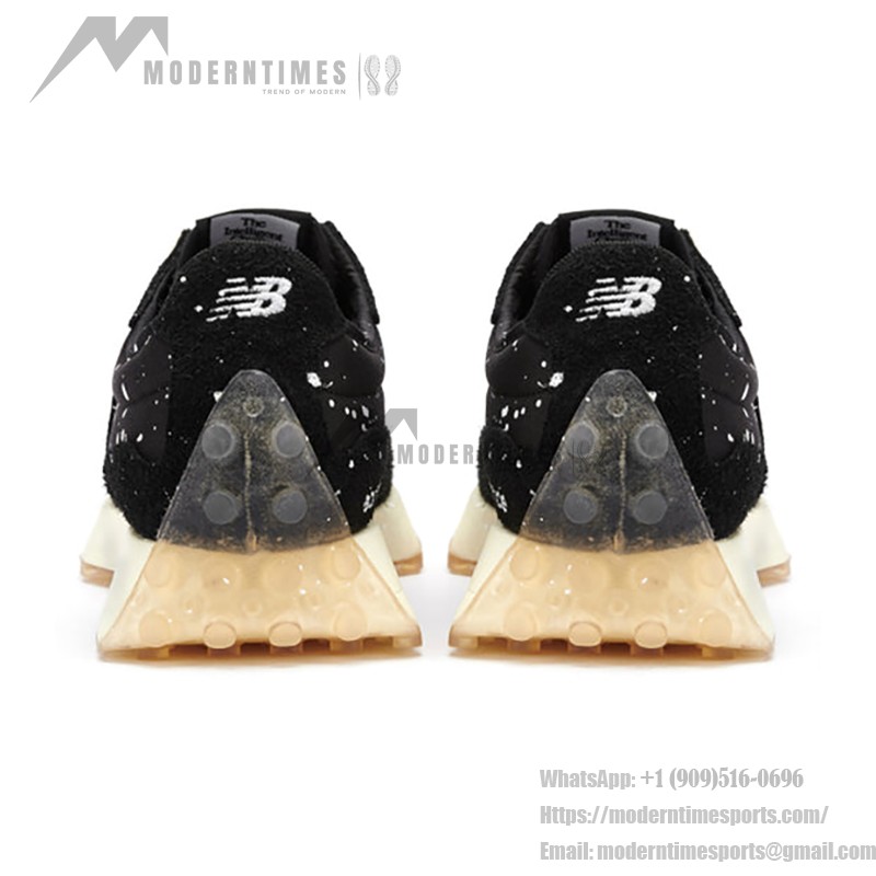 New Balance 327 Joshua Vides x 327 Black Splatter MS327JSV レトロ スニーカー New Balance 327 Joshua Vides x 327 Black Splatter MS327JSV Retro Sneakers メンズ・レディース用