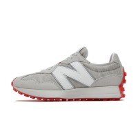 New Balance 327 Levi’s x 327 グレー レッド MS327LVC レトロ スニーカー | ユニセックス カジュアル ランニングシューズ