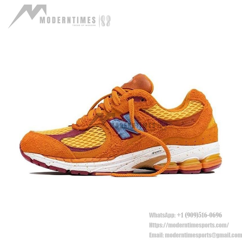 New Balance Salehe Bembury x 2002R 'Peace Be The Journey' ML2002R1 – スタイリッシュで快適なスニーカー New Balance Salehe Bembury x 2002R 'Peace Be The Journey' ML2002R1 – オレンジと黄色のスエードメッシュスニーカー