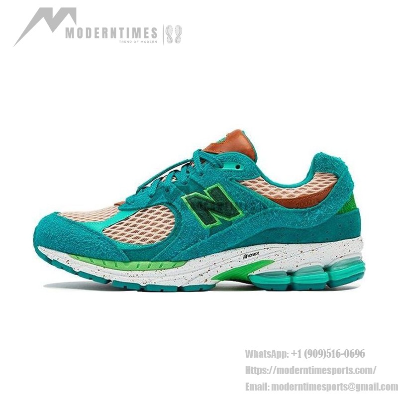 New Balance Salehe Bembury x 2002R 'Water Be The Guide' ML2002RJ – スタイリッシュで快適なスニーカー New Balance Salehe Bembury x 2002R 'Water Be The Guide' ML2002RJ スニーカー – ターコイズとグリーンのスエードメッシュデザイン
