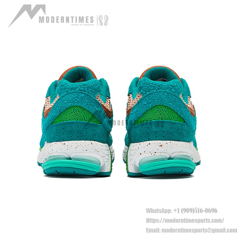 New Balance Salehe Bembury x 2002R 'Water Be The Guide' ML2002RJ – スタイリッシュで快適なスニーカー New Balance Salehe Bembury x 2002R 'Water Be The Guide' ML2002RJ スニーカー – ターコイズとグリーンのスエードメッシュデザイン