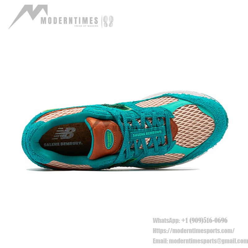 New Balance Salehe Bembury x 2002R 'Water Be The Guide' ML2002RJ – スタイリッシュで快適なスニーカー New Balance Salehe Bembury x 2002R 'Water Be The Guide' ML2002RJ スニーカー – ターコイズとグリーンのスエードメッシュデザイン