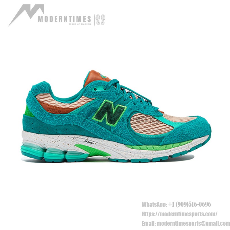New Balance Salehe Bembury x 2002R 'Water Be The Guide' ML2002RJ – スタイリッシュで快適なスニーカー New Balance Salehe Bembury x 2002R 'Water Be The Guide' ML2002RJ スニーカー – ターコイズとグリーンのスエードメッシュデザイン