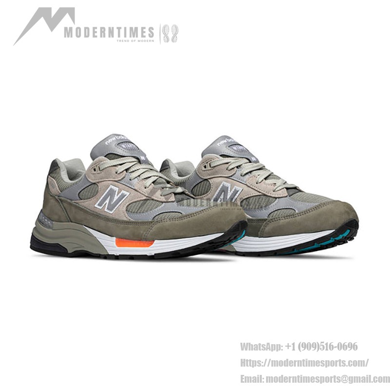 New Balance x WTAPS 992 Made in USA – オリーブドラブスニーカーで快適さとスタイル New Balance x WTAPS 992 Made in USA – プレミアムオリーブドラブスエード&メッシュスニーカーで快適さ