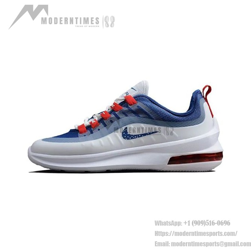 Nike Air Max Axis AA2146-25 White Blue Red Running Shoes Nike Air Max Axis White Blue Red Lightweight Running Shoes with Air Cushion AA2146-25