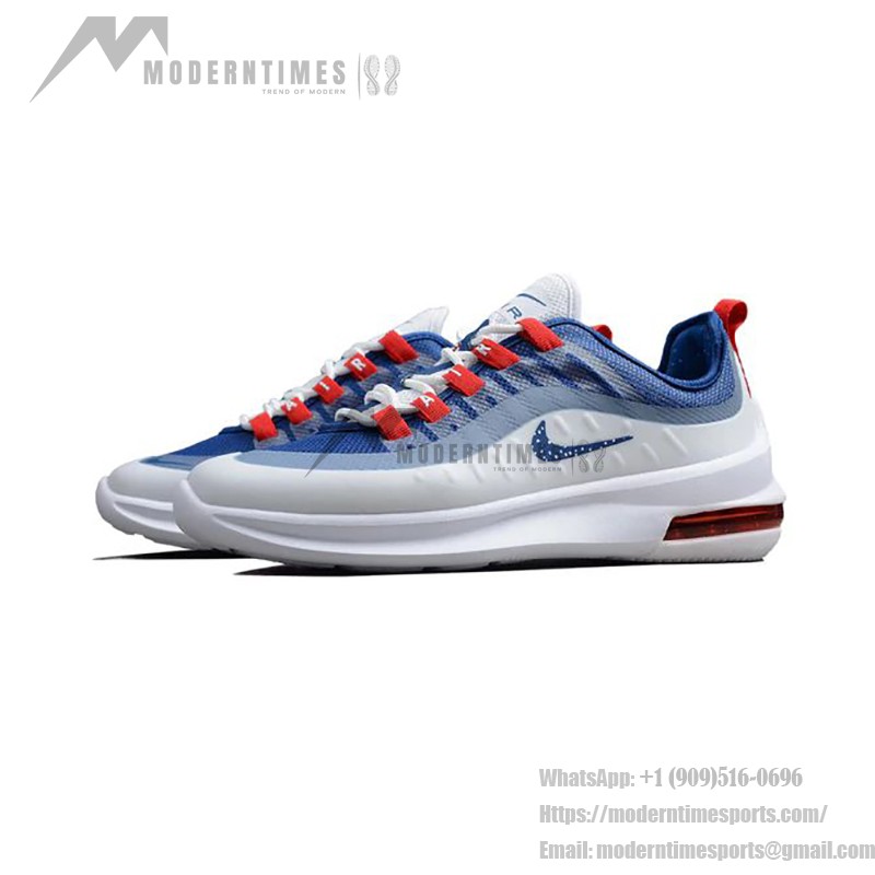 Nike Air Max Axis AA2146-25 White Blue Red Running Shoes Nike Air Max Axis White Blue Red Lightweight Running Shoes with Air Cushion AA2146-25