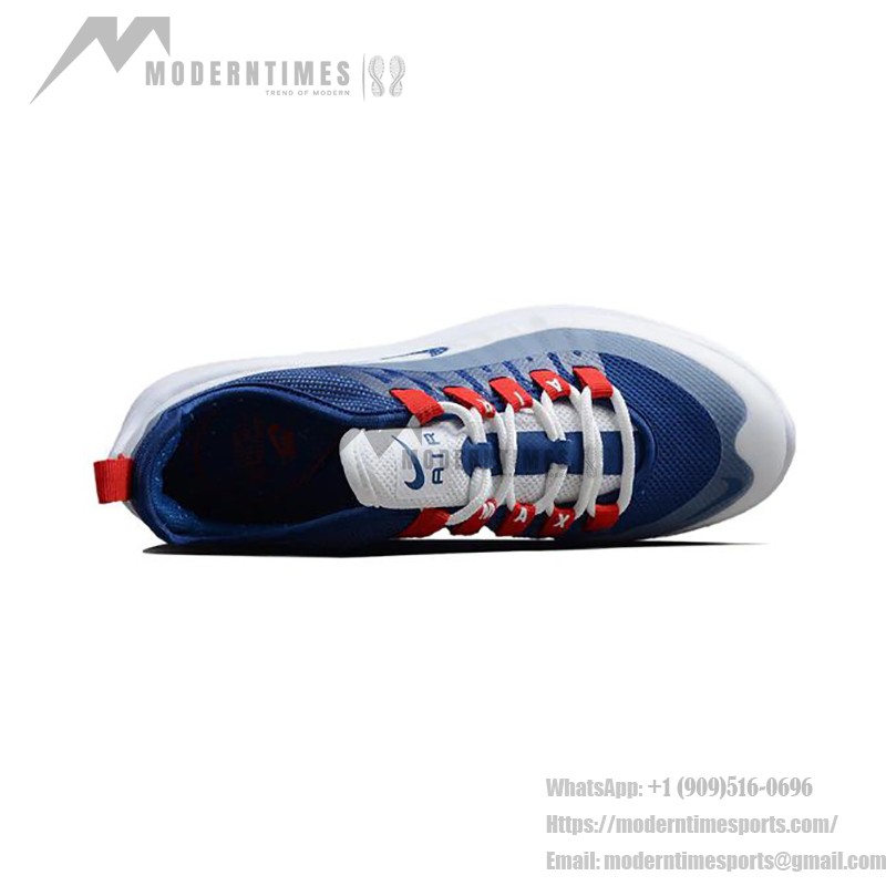 Nike Air Max Axis AA2146-25 White Blue Red Running Shoes Nike Air Max Axis White Blue Red Lightweight Running Shoes with Air Cushion AA2146-25