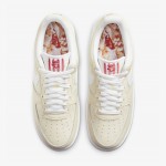 Nike Air Force 1 '07 LV8 "Popcorn" CW2919-100 Nike Air Force 1 '07 LV8 "Popcorn" CW2919-100 - 赤いアクセントが映えるクリームレザースニーカー