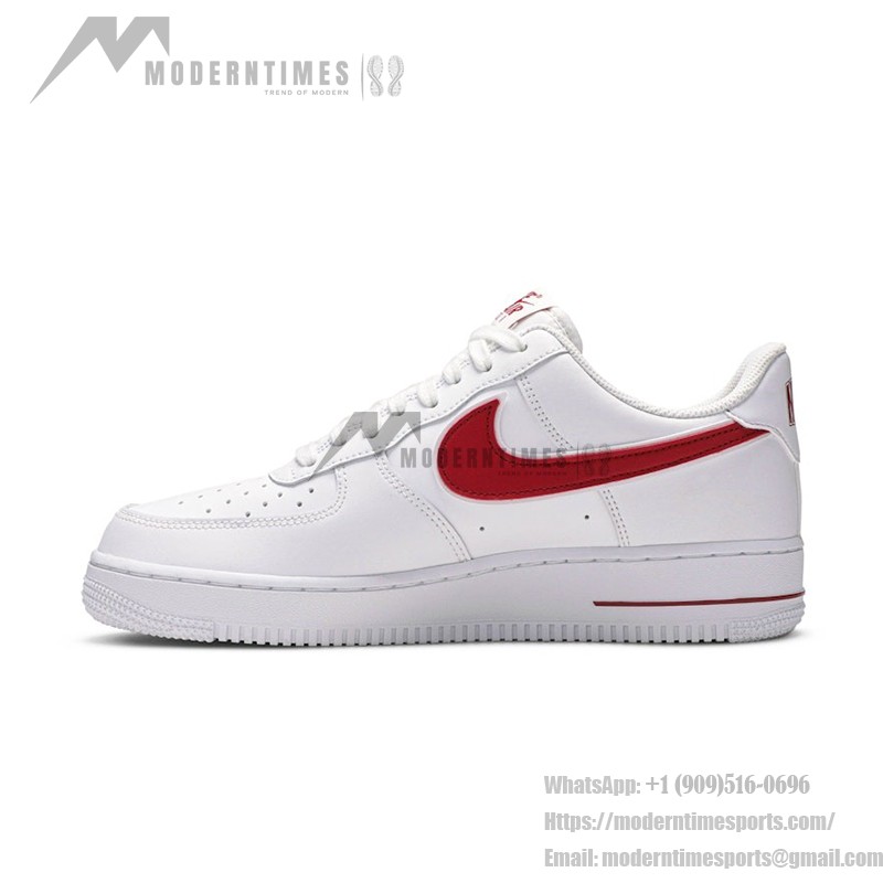 Nike Air Force 1 '07 AO2423-102 - 大胆な赤いスウッシュが際立つクラシックなホワイトスニーカー Nike Air Force 1 '07 AO2423-102 - 大胆な赤いスウッシュが際立つクラシックなホワイトスニーカー