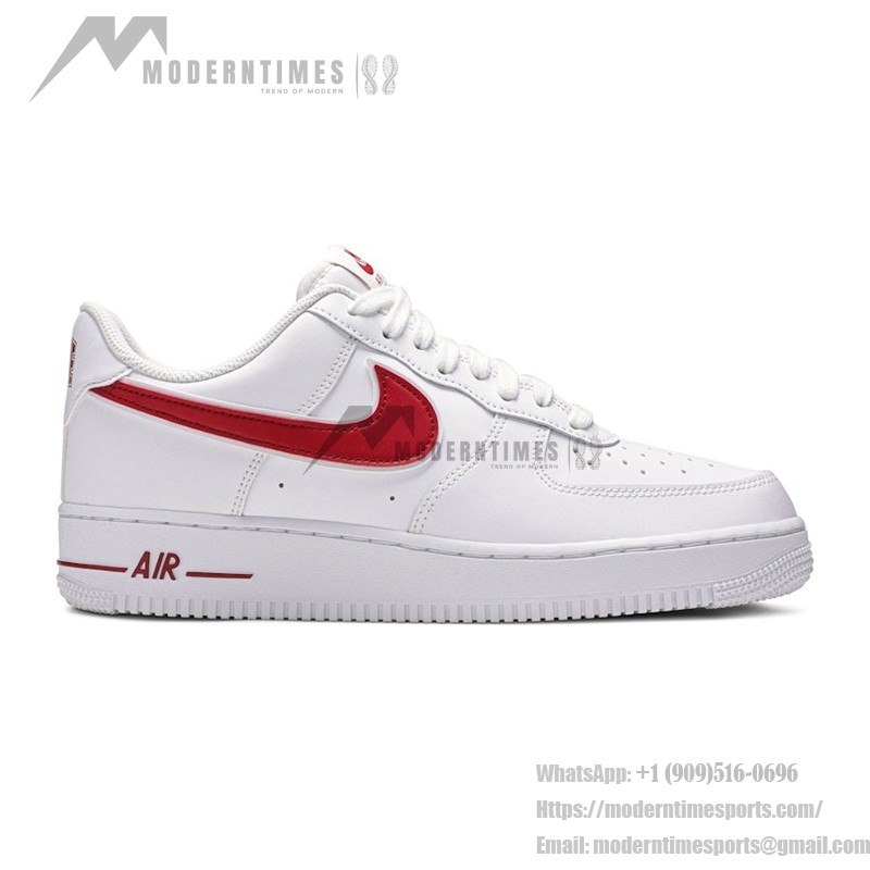 Nike Air Force 1 '07 AO2423-102 - 大胆な赤いスウッシュが際立つクラシックなホワイトスニーカー Nike Air Force 1 '07 AO2423-102 - 大胆な赤いスウッシュが際立つクラシックなホワイトスニーカー