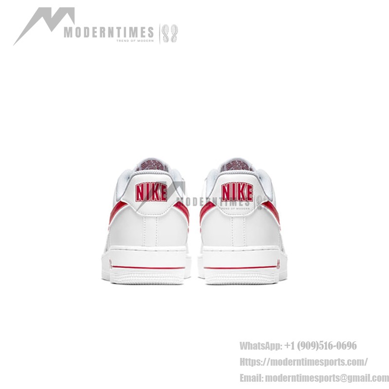 Nike Air Force 1 '07 AO2423-102 - 大胆な赤いスウッシュが際立つクラシックなホワイトスニーカー Nike Air Force 1 '07 AO2423-102 - 大胆な赤いスウッシュが際立つクラシックなホワイトスニーカー