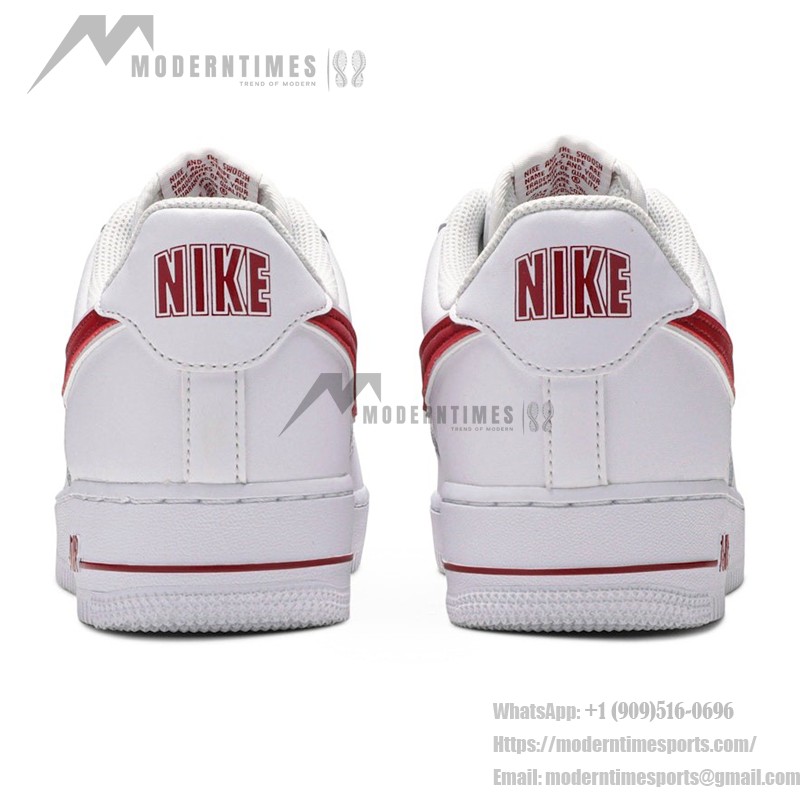 Nike Air Force 1 '07 AO2423-102 - 大胆な赤いスウッシュが際立つクラシックなホワイトスニーカー Nike Air Force 1 '07 AO2423-102 - 大胆な赤いスウッシュが際立つクラシックなホワイトスニーカー