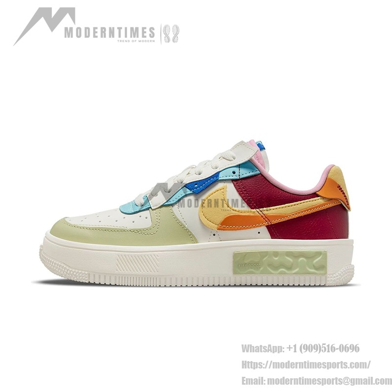 Nike Air Force 1 Fontanka 'St. Petersburg Raves' - 鮮やかなパッチワークスニーカー Nike Air Force 1 Fontanka 'St. Petersburg Raves' DO6719-100 - カラフルなアート風ロートップスニーカー
