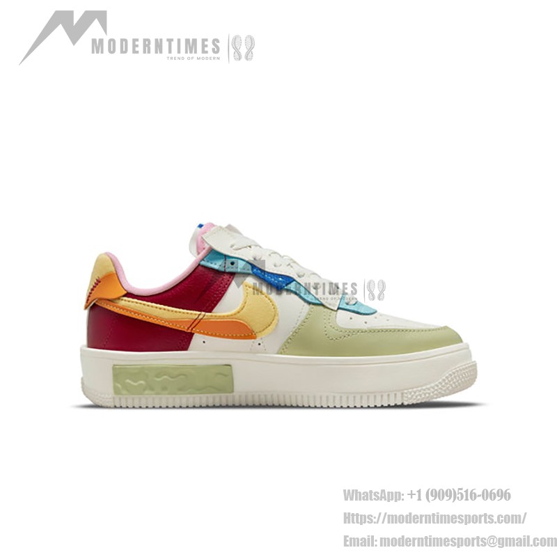 Nike Air Force 1 Fontanka 'St. Petersburg Raves' - 鮮やかなパッチワークスニーカー Nike Air Force 1 Fontanka 'St. Petersburg Raves' DO6719-100 - カラフルなアート風ロートップスニーカー