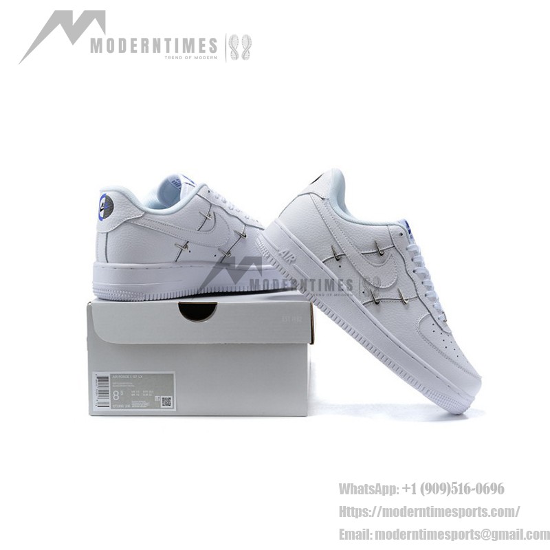 ナイキ エア フォース 1 LX "White Stitch" CT1990-100 - スタイリッシュなホワイトスニーカー ナイキ エア フォース 1 LX "White Stitch" CT1990-100 ステッチデザインが特徴のホワイトスニーカー
