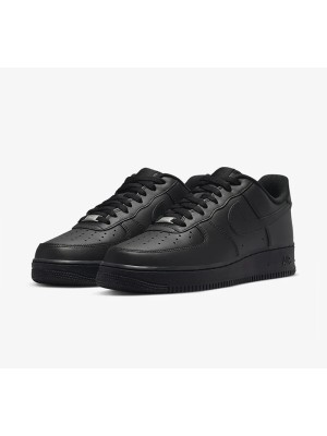Nike Air Force 1 Low 'Triple Black' - Elegante Schwarze Sneaker für einen Mutigen, Minimalistischen Stil | CW2288-001