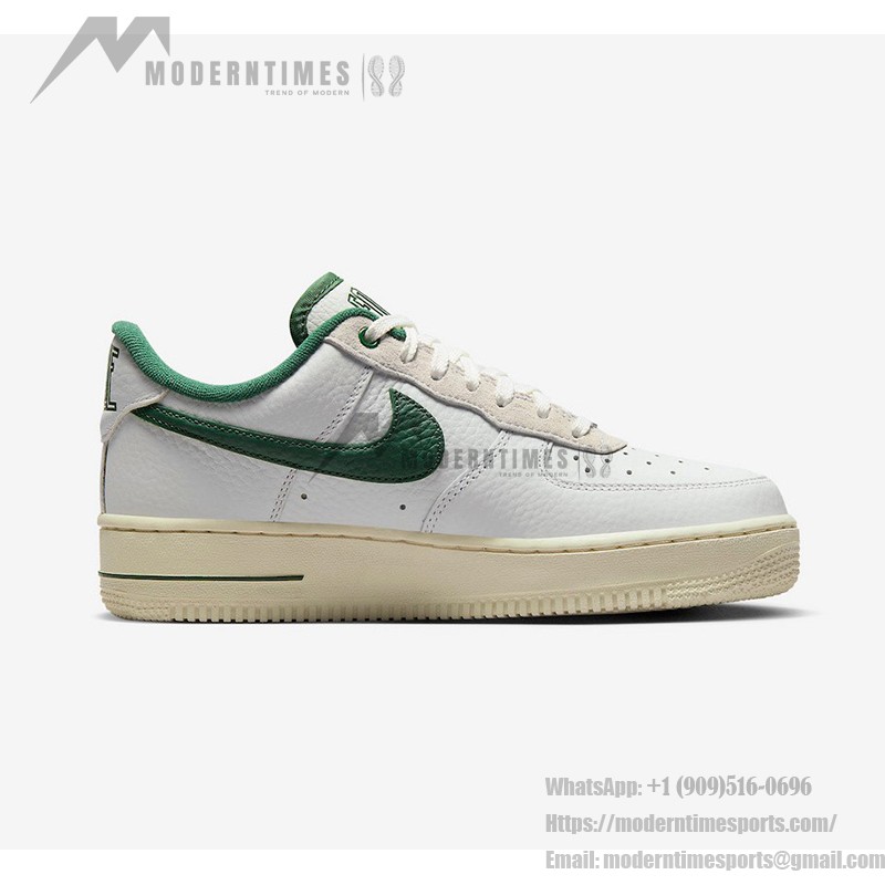 Nike Air Force 1 Low 'Command Force' - White & Green with Retro Style Nike Air Force 1 Low 'Command Force' - White Sneakers with Green Swoosh & Retro Style