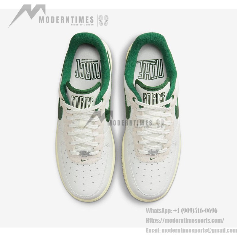 Nike Air Force 1 Low 'Command Force' - White & Green with Retro Style Nike Air Force 1 Low 'Command Force' - White Sneakers with Green Swoosh & Retro Style