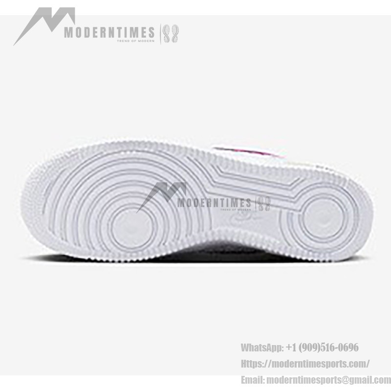 Nike Air Force 1 Low EMB 'Bold Berry' - Vibrant White Sneakers with Purple & Yellow Details Nike Air Force 1 Low EMB 'Bold Berry' - White Sneakers with Purple Swoosh and Yellow Accents